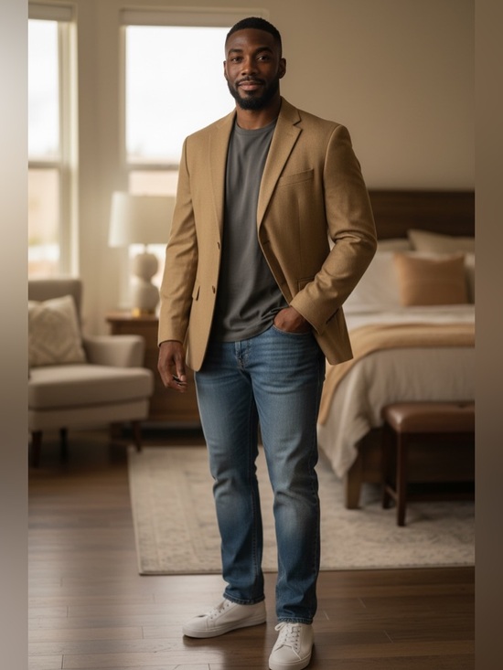 Lanificio Campore Other - Lanificio Canpore Italian Tan Brown Men's Blazer Camel Hair 42